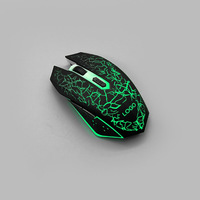 Mouse Gaming komputer 2.4g & BT nirkabel, Mouse Gaming dengan tombol 6D dan baterai isi ulang dan lampu Led, GMW-105