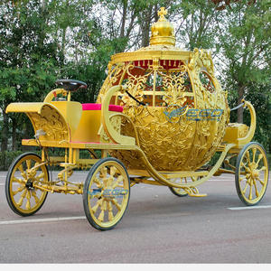 Vente en gros de chariots de <span class=keywords><strong>mariage</strong></span> électriques de haute qualité, style Cendrillon, en métal, à traction animale ou sans chevaux, pour cadeaux - Product Image 1