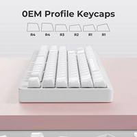 Clavier mécanique de haute qualité avec touches personnalisées de couleur transparente de marque OEM compatibles avec les interrupteurs MX Cross Switch à axe magnétique
