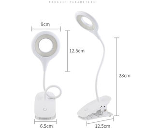 <span class=keywords><strong>Lámpara</strong></span> de Interruptor táctil con enchufe USB personalizada al por mayor, <span class=keywords><strong>Lámpara</strong></span> de trabajo plegable, <span class=keywords><strong>lámpara</strong></span> led con abrazadera para mesita de noche y Escritorio - Product Image 2