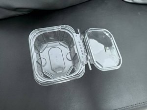 Nhựa an toàn-Tươi 16 oz. Thùng chứa bản lề hình chữ nhật Chống giả mạo, chống giả mạo với nắp phẳng-200/Vỏ - Product Image 4