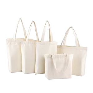 Factory Supply Eco Cotton Canvas Tote Shopping Sublimation Blank Cotton Tote Bag for Promotions