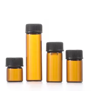 1ml/2ml amber glass essential oil bottle