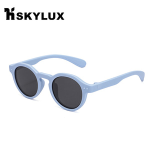 Children <b>Round</b> Polarized <b>Sunglasses</b> UV400 Full Rim Soft Frame Sun Protection Fashion Style 23072 - Product Image 2
