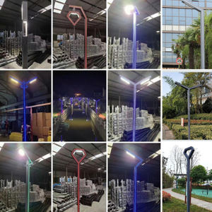 Lampes solaires de jardin <span class=keywords><strong>avec</strong></span> détecteur optique, motif en Y, lampe de paysage, zone piétonne, éclairage solaire de pilier carré - Product Image 6