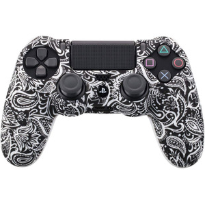 Ngụy trang Trường Hợp Graffiti Studded Dots Silicone Gel Cao Su Da cho Sony PS4 Slim Pro Điề<span class=keywords><strong>u</strong></span> Khiển Camo Bìa Trường Hợp - Product Image 5