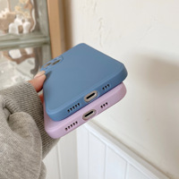 Funda Protectora de Silicona Líquida para Teléfono Móvil, Borde Cuadrado, Mate, Suave, para las Series 17, 16, 15 Pro Max y 17 Air, Venta al Por Mayor