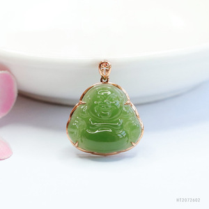 Colgante de Jade Ximang con Incrustaciones de Oro de 18k, Venta al por Mayor de Fábrica, Modelo S2072602, 2026 - Product Image 6