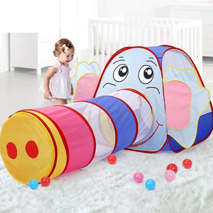 Tienda de juegos infantil con diseño de elefante de dibujos animados, juguete de perforación para bebés, set de juego de entrenamiento sensorial para niños pequeños, juego de simulación, regalo de cumpleaños - Product Image 5
