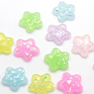 สวยนวนิยาย Glitter Star เรซิ่นลูกปัด Gradient การออกแบบที่สวยงามสำหรับหัตถกรรม DIY โทรศัพท์กรณีสติกเกอร์อุปกรณ์เสริม - Product Image 2