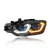Pièces automobiles SJC pour BMW Série 3 F30 F35, mise à niveau vers G05 13-18, phare avant LED, feux de jour bicolores, ensemble de phares avant