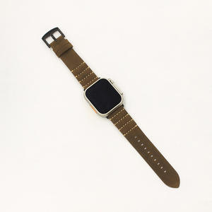 Upro Crazy Horse Leather Watch Bands IWatch Ultra SE & Series Watch Belt Vintage Leather Strap for 42/44/45/46/49MM Models - Product Image 3