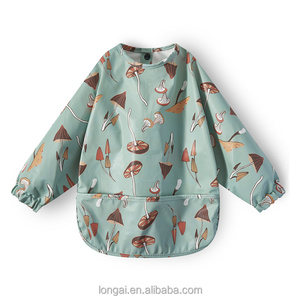 Bavoir d'alimentation imperméable et anti-salissure pour enfants, sac de riz doux lavable pour bébé, motif imprimé. - Product Image 3