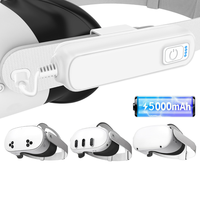 Aksesoris Game Power Bank Mobile untuk Meta Quest 3s/3/2/Pro/Pico 4 Stasiun Pengisian Daya 5000mAh Power Supply