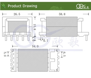 محول ED2642 v إلى 24v عمودي 5 + 4pin مصنعي ferrit محول - Product Image 6