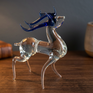 Jarrón de cristal de Murano hecho a mano, diseño de caballo corriendo, estilo contemporáneo, para decoración de oficina, juego individual. - Product Image 3