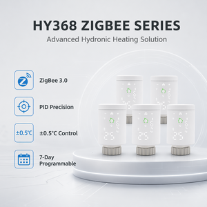 <span class=keywords><strong>Tuya</strong></span> วาล์วหม้อน้ำควบคุมอุณหภูมิแบบอัจฉริยะ, ZigBee3.0ควบคุมอุณหภูมิ ABS สามารถตั้งโปรแกรมได้สำหรับการควบคุมด้วยเสียงผ่านอะเล็กซา - Product Image 6
