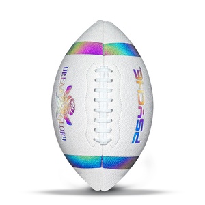 Psyche cao cấp bền PU Kích thước 9 <span class=keywords><strong>Inflatable</strong></span> tùy chỉnh bóng đá mỹ với logo laser - Product Image 5