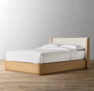 Juego de Muebles de Dormitorio MYHOME 2025 de Alta Calidad, Estilo Moderno Francés Minimalista, Cama Tapizada de Roble Macizo - Product Image 2
