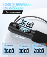 Corde à sauter Fitness avec compteur d'entraînement d'analyse de données APP pour l'exercice pour hommes femmes cordes à sauter
