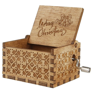 Di Music Box di legno regalo del bambino con musica personalizzata di dialogo canzone - Product Image 3