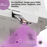 WC intelligent CleerWave avec siège chauffant, cuvette à fixation au sol, drainage en S, désodorisation automatique, lumière nocturne UV, télécommande