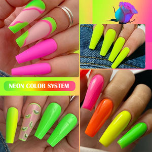 Style de mode couleurs vives d'été échantillon gratuit de vernis à ongles en Gel néon couleur riche à vendre - Product Image 3