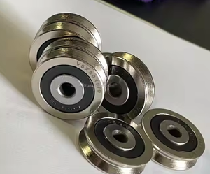 Guías de alambre que enderezan los rodamientos de rodillos de pista de ranura en U 6,5*31,8*8/9.5 Material de acero inoxidable rodamientos tipo U V Venta caliente - Product Image 4