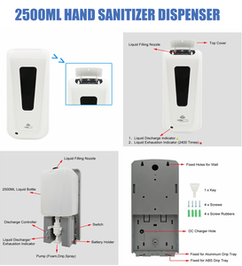 Dispensador de jabón líquido de cocina <span class=keywords><strong>sin</strong></span> contacto de espuma automática/gel/<span class=keywords><strong>alcohol</strong></span> desinfectante dispensador de jabón - Product Image 6