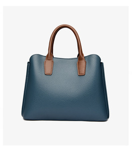 Customized PU Leather Ladies Casual Solid Color Large Capacity <b>Tote</b> Bags Women Designer Handbags - Product Image 5