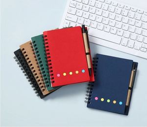 Hot Selling Handmade Business Style ECO-Friendly Kraft Paper Address <b>Book</b> Promotion Custom Hardcover School Notebooks With Pen - Product Image 6
