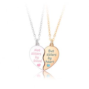 Collar Pareja magnético No Sister by Blood but Sister by Heart BFF Collar para Bestie Magnet Attract Heart Puzzle Necklace Set - Product Image 2