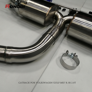 Échappement Catback <span class=keywords><strong>Performance</strong></span> en acier inoxydable pour VW <span class=keywords><strong>GOLF</strong></span> <span class=keywords><strong>7</strong></span>/<span class=keywords><strong>7</strong></span>.5 MK7/MK7.5 <span class=keywords><strong>GTI</strong></span> 2.0T 2014-2020 Tuyaux d'échappement - Product Image 3
