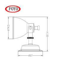 FOYO Lampe de table LED 12V Lampe de lecture Navigation marine Lampe de lecture en laiton pour bateau