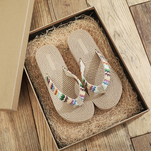 Sandalias <span class=keywords><strong>de</strong></span> cuña tejidas <span class=keywords><strong>de</strong></span> nuevo estilo para mujer, <span class=keywords><strong>de</strong></span> PP, para playa, informales, <span class=keywords><strong>con</strong></span> <span class=keywords><strong>suela</strong></span> gruesa para exteriores, suministro directo <span class=keywords><strong>de</strong></span> fábrica. - Product Image 6