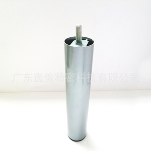 Zinc Alloy Cylindrical <b>Sofa</b> <b>Legs</b> Silver Height Adjustable <b>For</b> Living Room Furniture Heavy Duty Industrial Design - Product Image 2