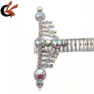 Connettore per abito carnevale <span class=keywords><strong>con</strong></span> strass applique connettore per Bikini in cristallo - Product Image 5