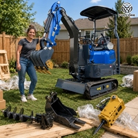 Mini-excavatrice FULCORE à prix de gros, largeur réglable, performances hydrauliques puissantes pour la construction