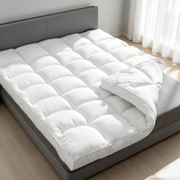 Surmatelas en polyester doux AOSEN, certifié OEKO-TEX 100, avec bande élastique, protège-matelas pour hôtel et usage domestique