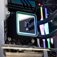 Refroidisseur liquide Lineng 240 mm pour jeux - Système de refroidissement par eau silencieux pour CPU/GPU, boîtier d'ordinateur, roulement fluide, LED ARGB, cuivre, aluminium, 120 mm