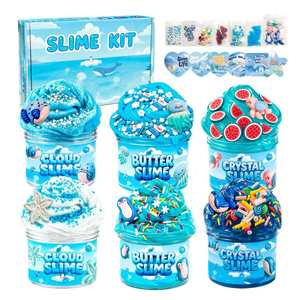 Kit de slime non toxique avec colle à bulles, argile créative, artisanat DIY, jouet fait main, jouet éducatif pour enfants, anti-stress - Product Image 2