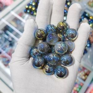 Filles populaires à la main téléphone chaîne lanières perles acryliques brillantes enfants bricolage stylo à perles UV paillettes paillettes à l'intérieur 16mm perles rondes - Product Image 5