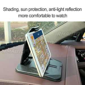 Support de téléphone pour voiture sur tableau de bord, support de téléphone/tablette de 3,0 à 9,7 pouces pour voiture, pour iPhone XS MAX, pour iPad Mini, GPS, support de téléphone pour voiture - Product Image 4