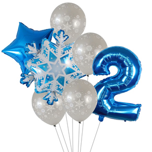 Venta caliente invierno congelado copo de nieve Foil Mylar globo <span class=keywords><strong>fiesta</strong></span> <span class=keywords><strong>globos</strong></span> Navidad Año Nuevo copo de nieve <span class=keywords><strong>globos</strong></span> de helio - Product Image 6