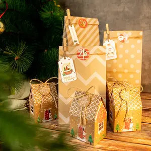 Füllen Weihnachts Advents kalender Geschenkt üte Advents kalender Boxen