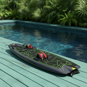 Tabla de Surf Hidroala de Fibra de Carbono para Parque Acuático, Diseño Flotante, Batería Impermeable, Deslizamiento Suave para Surfear en el Océano - Product Image 6