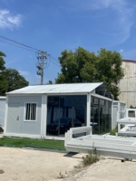 Maisons préfabriquées modulaires en acier de luxe moderne, conteneurs mobiles de 10, 20 et 40 pieds