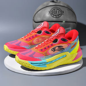 Zapatillas de baloncesto cómodas para hombre con malla superior y suela de goma, zapatillas deportivas informales para uso en todas las estaciones - Product Image 4