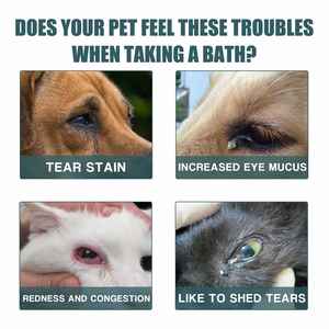 Yegbong vente en gros de gouttes de lavage oculaire pour animaux de compagnie aident à prévenir les symptômes et les infections des allergies oculaires roses et les <span class=keywords><strong>yeux</strong></span> secs - Product Image 6