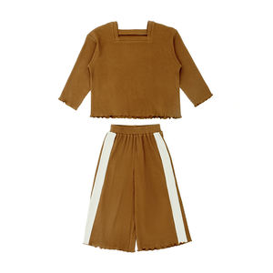 Venta directa del fabricante 2025 Nuevo estilo Niños Dos piezas Mangas largas y <span class=keywords><strong>pantalones</strong></span> Conjuntos de ropa informal para niños - Product Image 1